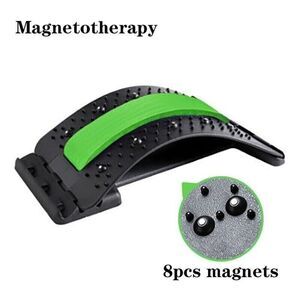 Back Stretcher Cracker Massage Waist Lumbar Cervical Spine Support GREEN NEW